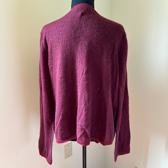 *LANE BRYANT* Plus Maroon Open Front Cardigan Sweater Size 18-20 - Picture 5 of 7